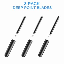 Likart 3 Pack Replacement Blades Compatible with Maker 3/Maker/Explore 3/Air 2/Air/One (3 Pcs Deep Cut Blades)