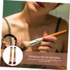 SAFIGLE Double Ended Blush Brush Set 2pcs Bamboo Handle Powder