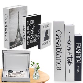 YUJUVI Decorative Books for Home Decor Set of 3 Decorative Book Storage Box Nesting Book Box Stacking Book Box Fake Books Decorative for Home Coffee Table Decorative Books for Office