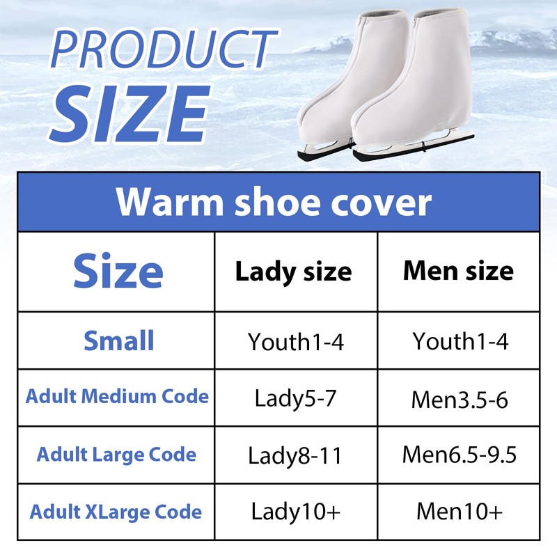 Thermal Skate Covers,Insulated Warm Skate Boot Covers for Ice Skating
