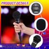 SOVNSG 4PCS Black Microphone Ball Head, Replacement Steel Mesh Grille