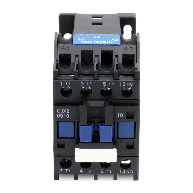 Baomain 3-Pole AC Contactor CJX2-0910 – 110VAC Coil, 3NO+1NO Auxiliary,