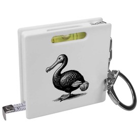 Azeeda 'Dodo Bird' Keyring Tape Measure/Spirit Level Tool (KM00038458)