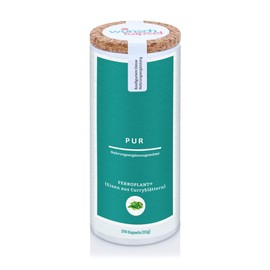Ferroplant Pure, 7 mg exclusive, organic iron (50% NRV) from curry leaves a day, 290 vegan capsules, handmade in the desired capsule manufactory