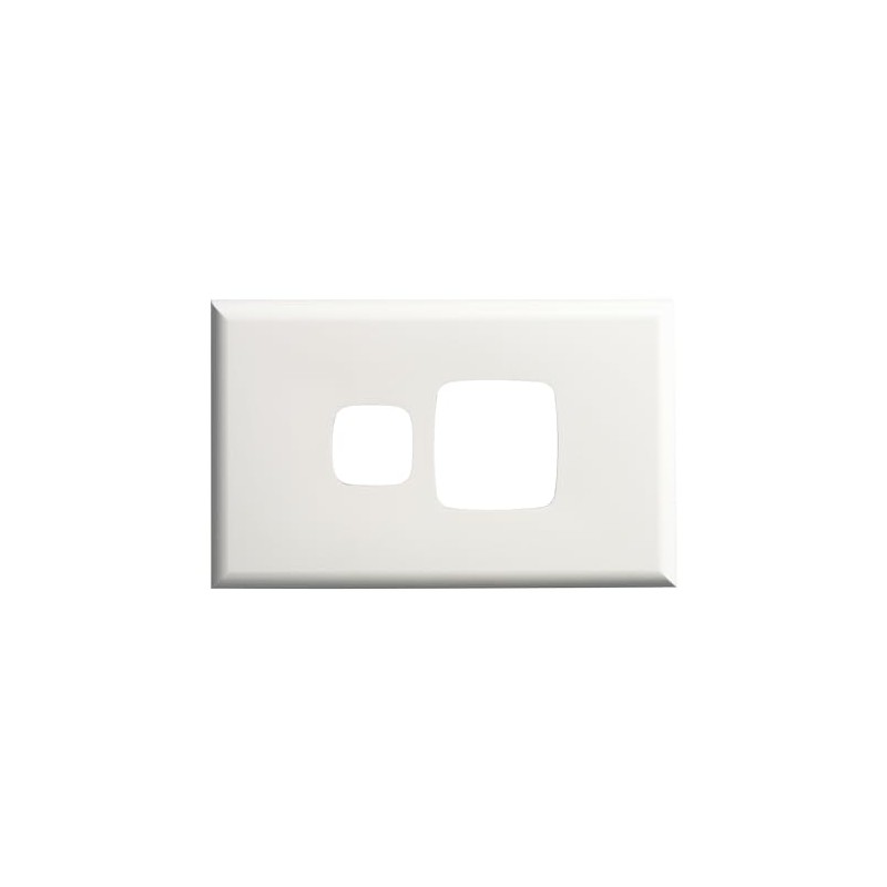 HPM Excel 1 Gang Powerpoint Coverplate, Matt White