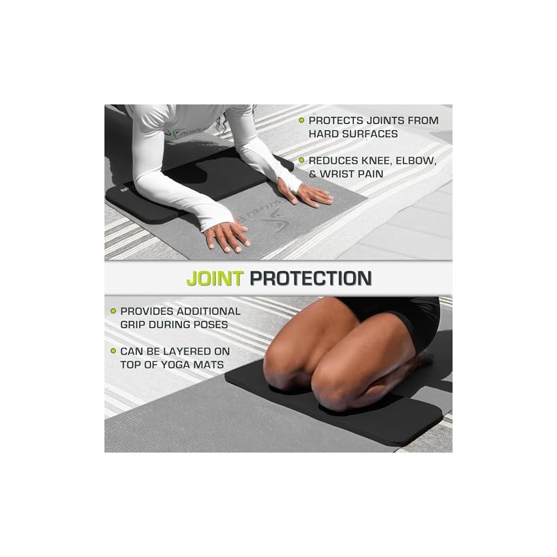 ProsourceFit Extra Thick Yoga Knee Pad and Elbow Cushion 15mm