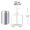 Youngever 5 Pack Clear Plastic Square Pump Bottles, Refillable Plastic