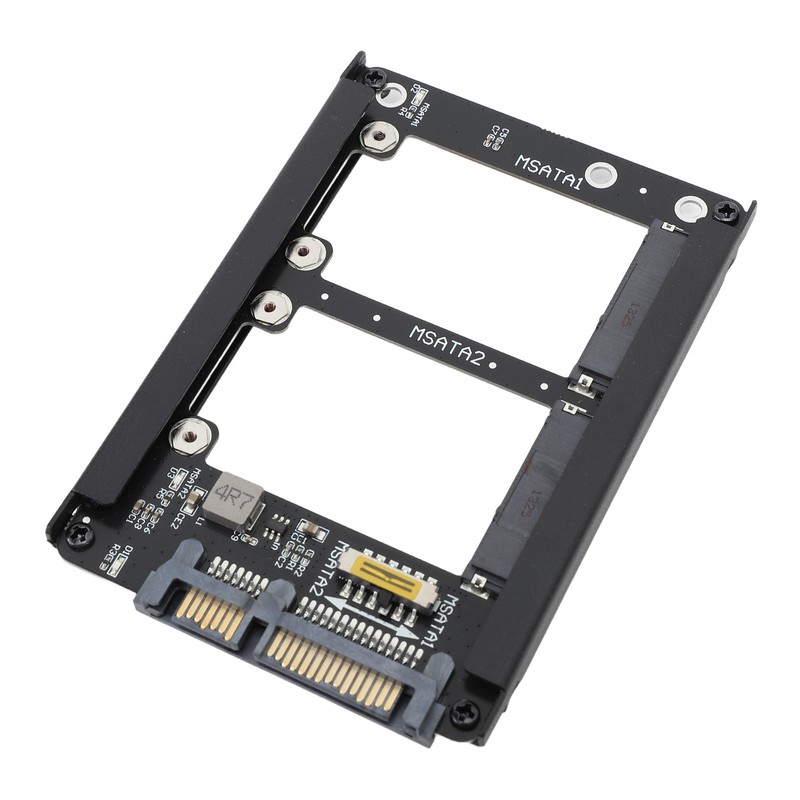 Dual Msata SSD to 2.5inch SATA III Adapter 6Gbps Supports