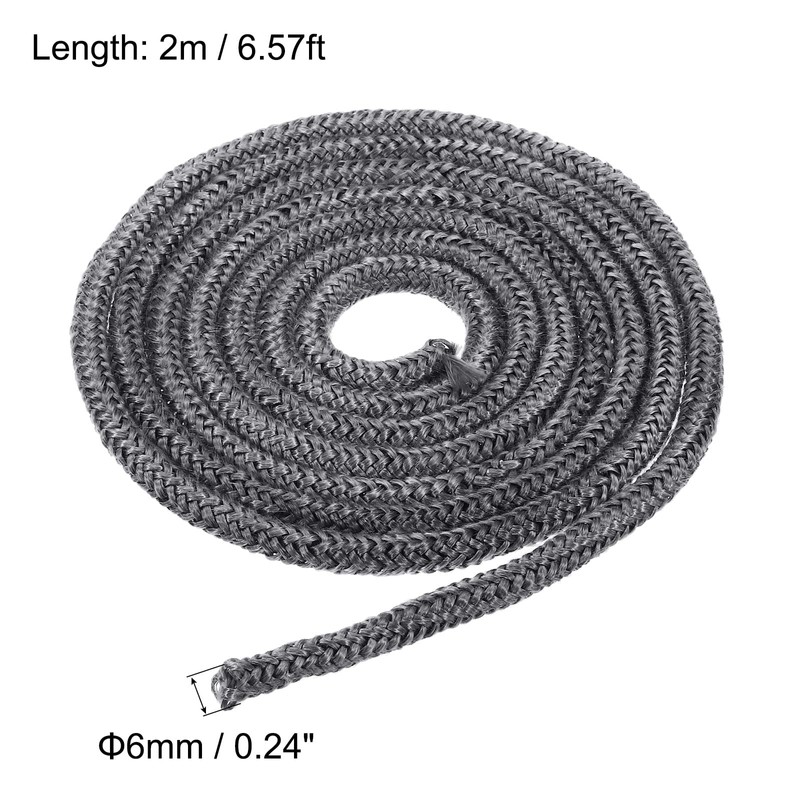 PATIKIL 6.57 ft x 1/4 inch fibreglass rope, round braided