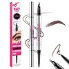 Curved Eyebrow Pen, 2-in-1 Dual Ended Brow Pencil, Microblading Eyebrow