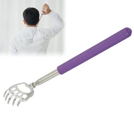 ZJchao Rascador Espalda, Rascador de Espalda Telescópico Rascador Espalda el Al Aire Libre Rascador Trasero Extensible Acero Inoxidable Rascadorde Espalda para de Cabeza y Otros Cosquillas (púrpura)