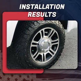 InTimesAuto Wheel Center Hub Caps for Ford F-250 F-350 Single Rear Wheel Replacement Center Hubcaps for OE # 5C3Z-1130-PA Rims, Set of 4 Chrome