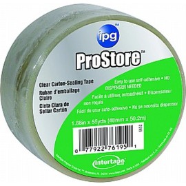 FixtureDisplays IPG 9852 2" x 55yd Clear Carton Packing Tape