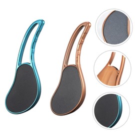 BIUDECO 2Pcs Foot File Portable Pedicure Tools for Dead Skin Removal Callus Remover and Foot Scrubber for Smooth Heels and Feet Care