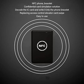 Marhynchus NFC Card Reader, Precise, Stable Reader for Non-Contact Cards, USB Interface, Compatible with and Other Systems, black