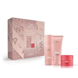 Wella Professionals Invigo Blond Recharge Trio set - Shampoo 250ml, Conditioner 200ml, Mask 150ml - Limited Edition