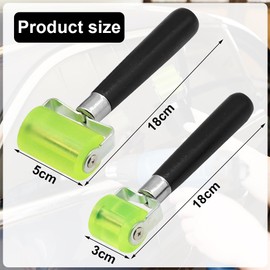 HATFRYF Automotive Sound Deadening Roller Rubber Seam Roller, Car Audio Deadening Mats Heat Abatement Mats Roofing Materials Linoleum Flooring Carpeting Wallpaper Application Wheel Roller - 2pcs
