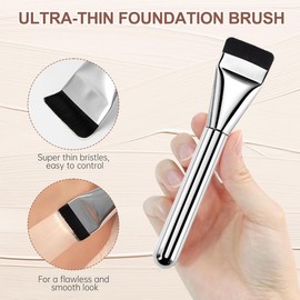 GGUFAY 2 Stück Foundation-Pinsel, Make-up-Concealer-Pinsel, Damen-Flüssiggrundierung, Puderpinsel, Make-up-Pinsel, Damen, Mädchen, Schönheitsgeschenk