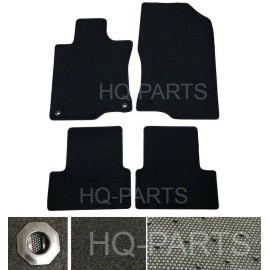 HQ-PARTS New 4 Pieces Black Nylon Carpet Floor Mats Fit For 09-14 Acura TSX