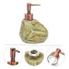 LABRIMP Elegant Ceramic Hand Soap Bottle Stone Patterned Dispenser Scented