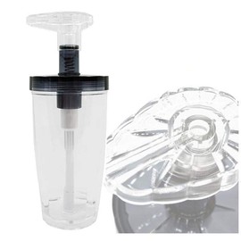 CAWORLD Deep Blue Shampoo Dispenser Diameter: Approx. 8.5cm, Height: 22.5cm