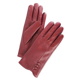 Zerimar Women's Leather Gloves, Warm Leather Gloves, Leather Gloves for Women, Genuine Leather Gloves, Leather Gloves, bordeaux