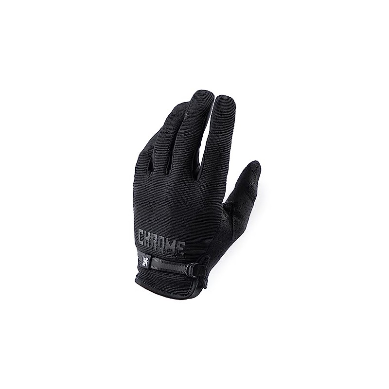 Chrome Industries Cycling Gloves 2.0, Black, Medium