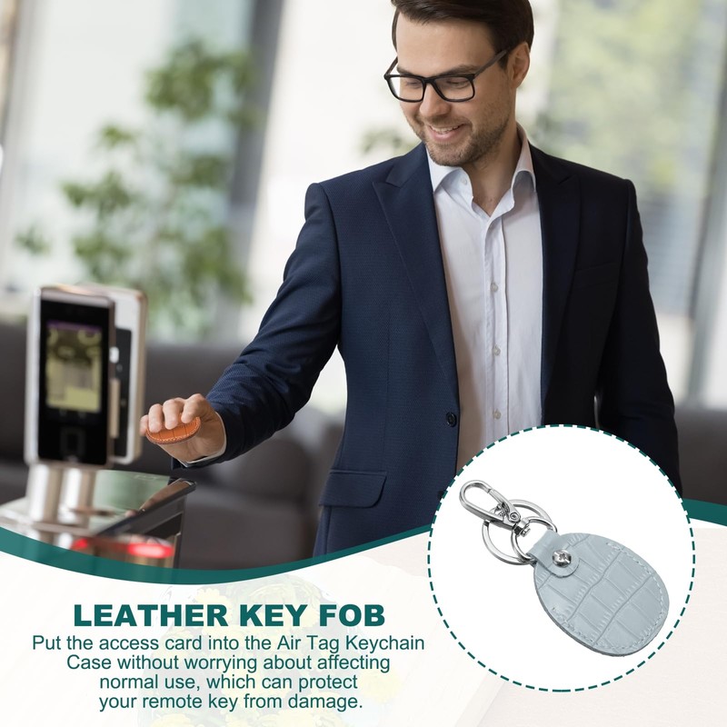 [PATIKIL] 2pcs Leather Key Fob Key Cover RFID Key Fob