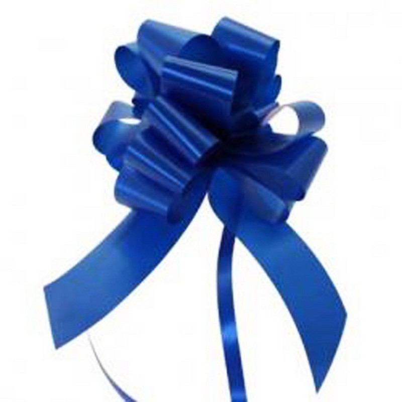 30 Snow White Satin Ribbon Floristry Pull Bows 30mm