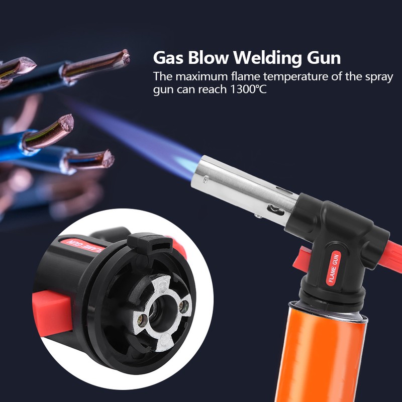 Gas Blow Torch Adjustable Electronic Ignition Welding Gun for Outdoors