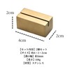 TUISKU Gold Card Stand, Set of 2, Stainless Steel, Memo