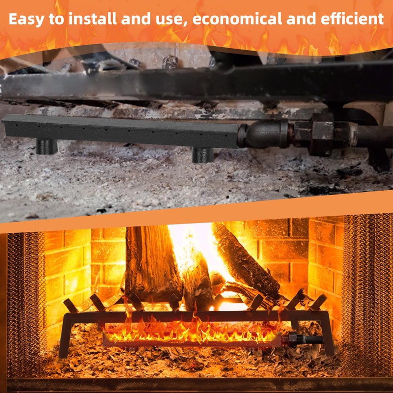 Upgrade Cast Iron Gas Log Lighter for Gas Fireplace Logs