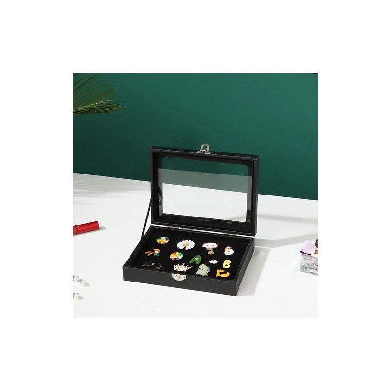 TANG SONG Black Pin Display Case Box 7.9''x 6'' Brooch