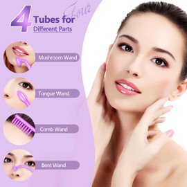 High F-requency Wand, iklestar Handheld High F-requency Facial Machine for Hair Growth, Skin Tightening Kit with 4 Violet Tubes, Professional Face Beauty Device for Skin Care Home Salon Use