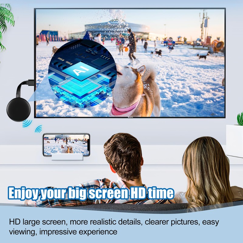 Miracast Wireless HDMI Dongle 4K 2.4G Wireless WiFi Display Dongle