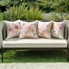 MIULEE Set of 4 Waterproof Cushion Covers, Outdoor Cushion Cover,