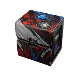 Ai Armor MTG Commander 100+ Card Custom Art Deck Box With Storage (White/Blue/Red)