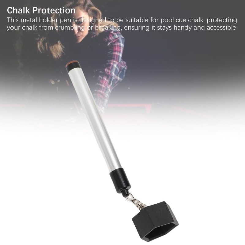 Generic Pool Cue Chalk Holder, 2 in 1 Pool Chalk