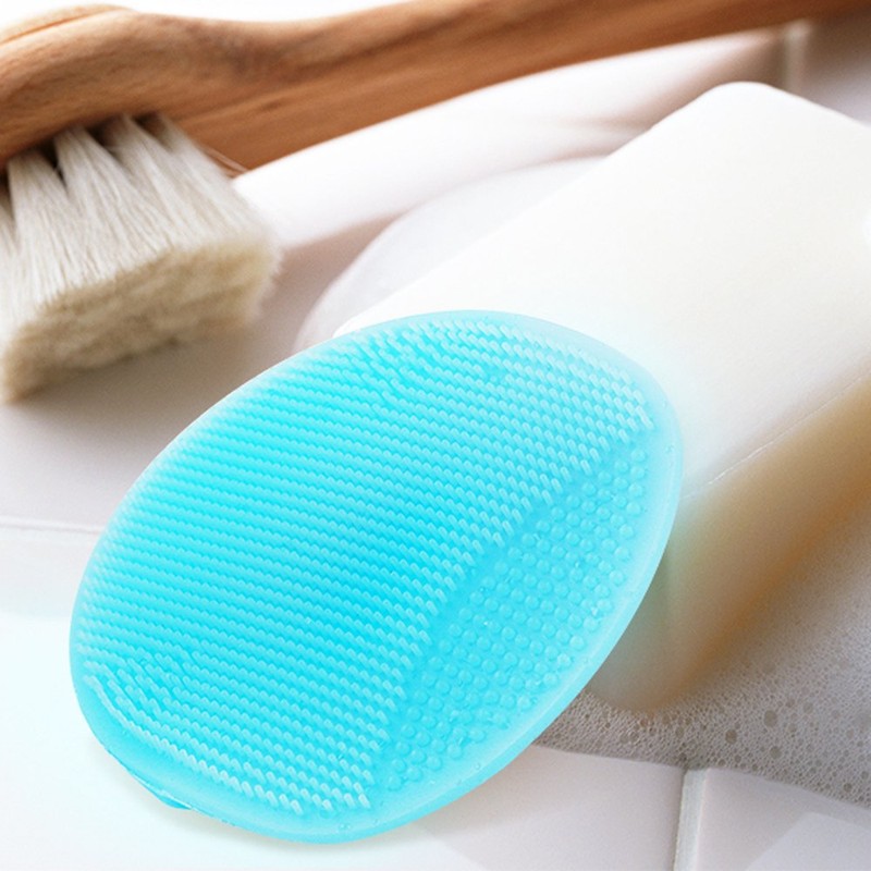INNERNEED Soft Silicone Facial Cleansing Brush Manual Face Scrubber Exfoliating