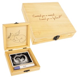 BeeGreeny Miscarriage Memory Box, A Heartfelt Sympathy Gift for Mothers Loss of Baby, Wooden Keepsake Box, Remembrance Gifts Miscarriages, Infant Loss Memorial for Moms and Dads