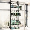 HapiRm 4 Tier Over the Door Shower Caddy, Hanging Shower