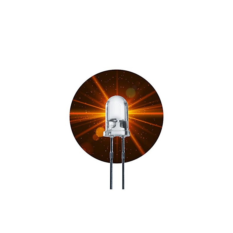 Lumetheus LED 10 mm Colour Orange 4000 mcd Pack of