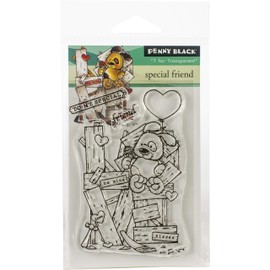 Penny Black Mini Clear Stamp Set-Special Friend 3"X4"