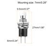 sourcing map 20 Pcs 1A 250V AC 7mm Mini Momentary