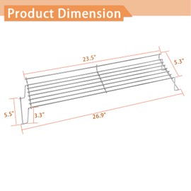 Zemibi 65054 Stainless Steel Grill Warming Rack Replacement for Weber Genesis 300 Series, Genesis E310, E320, E330, S310, S320, S330, Grill Replace Part for Weber 81323, 62749