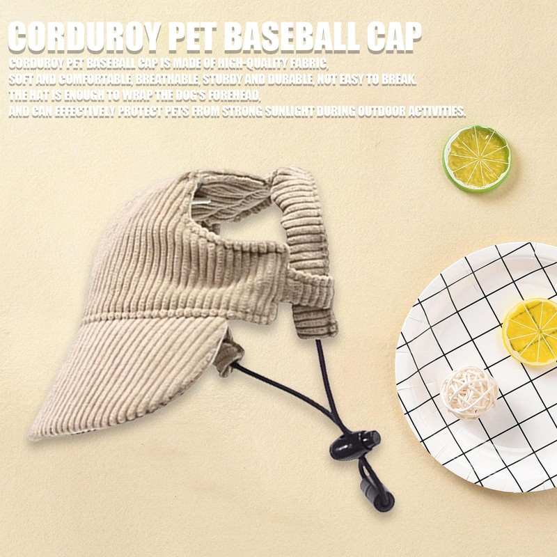 Dog Baseball Cap, Dog Cat Summer Beach Visor Hat with