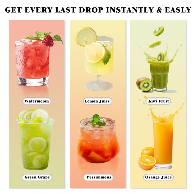 Lemon Squeezer 2-Piece - Manual Citrus Juicer - Stainless Steel