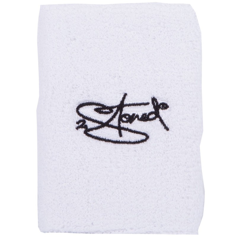 2Stoned Original Sweatband XL 10 cm in White with Black