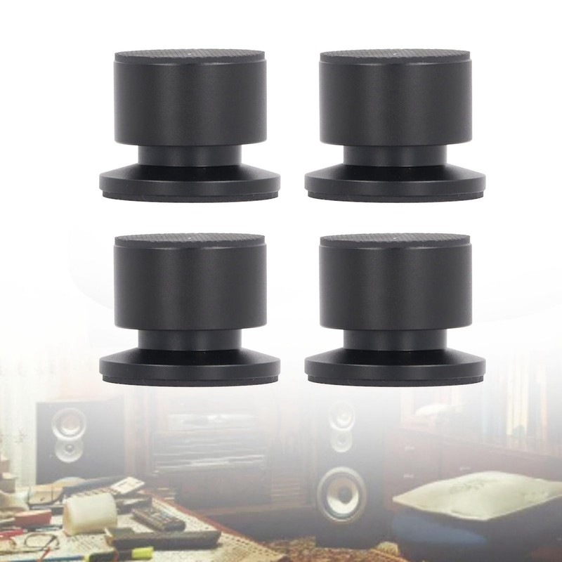 Jectse 4 Sets Speaker Isolation Stand Feet Pads, 0‑3.5mm Adjustable