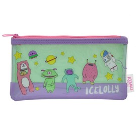 Sunstar Stationery Ice Lory Flat Pen Case Alien S1422510